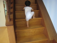 階段をのぼる